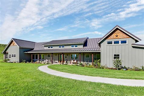 ranch style metal houses|farmhouse one story metal homes.